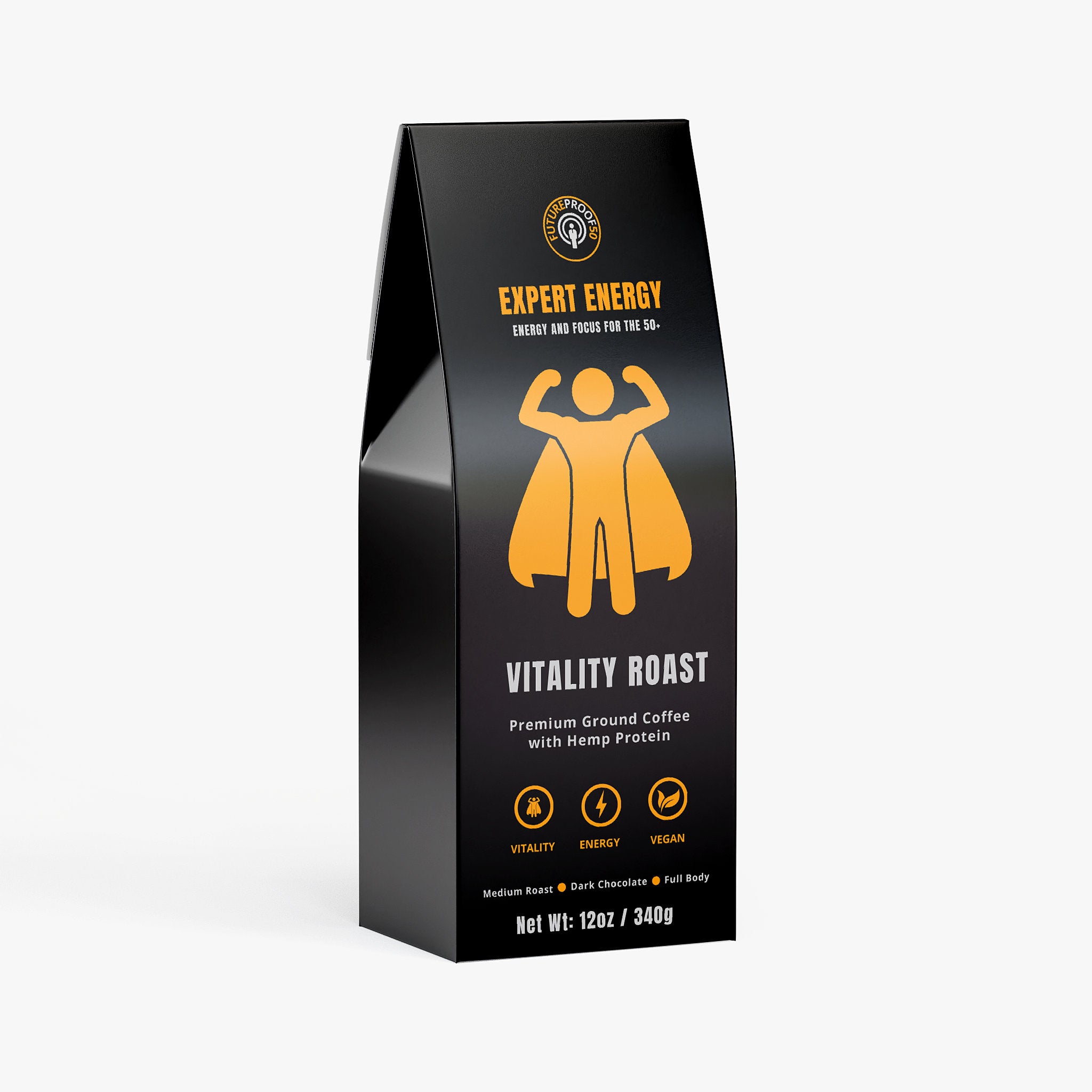 Vitality Roast - Premium Ground Coffee with Hemp Protein